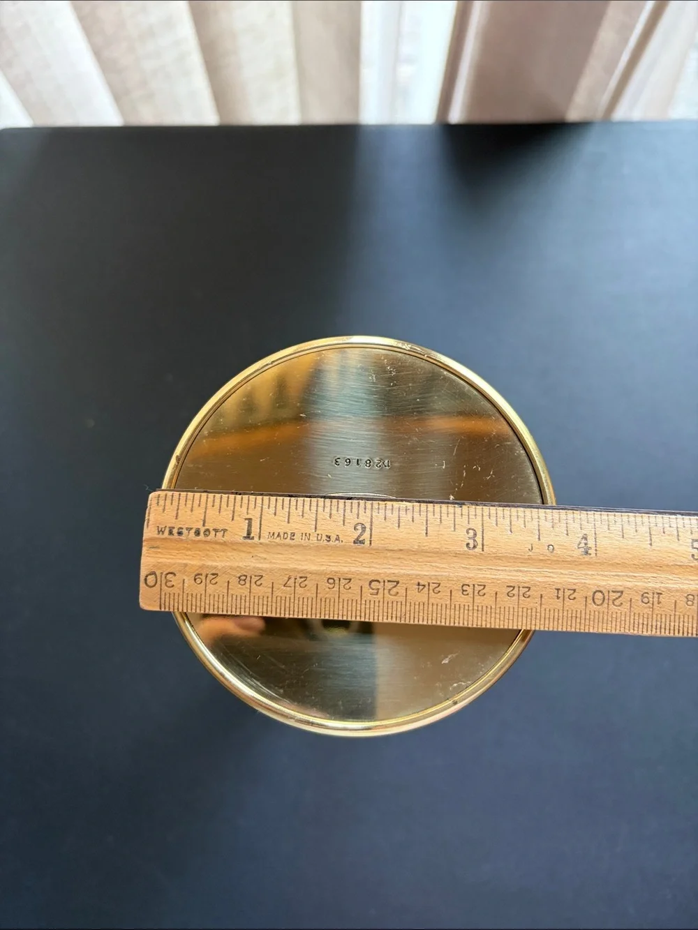 G.V. Harnisch Brass Candlestick Holder - Gold Finish